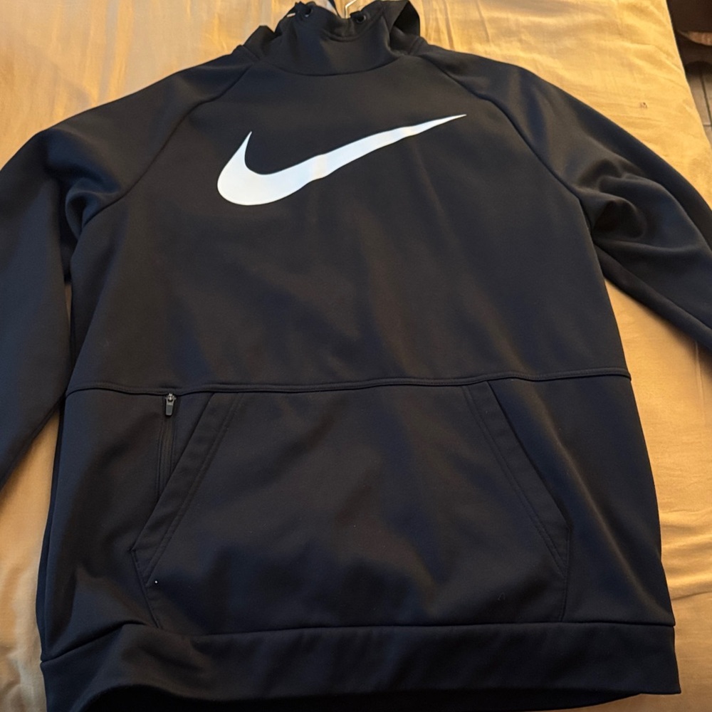 Nike Navy Hoodie with White Swoosh